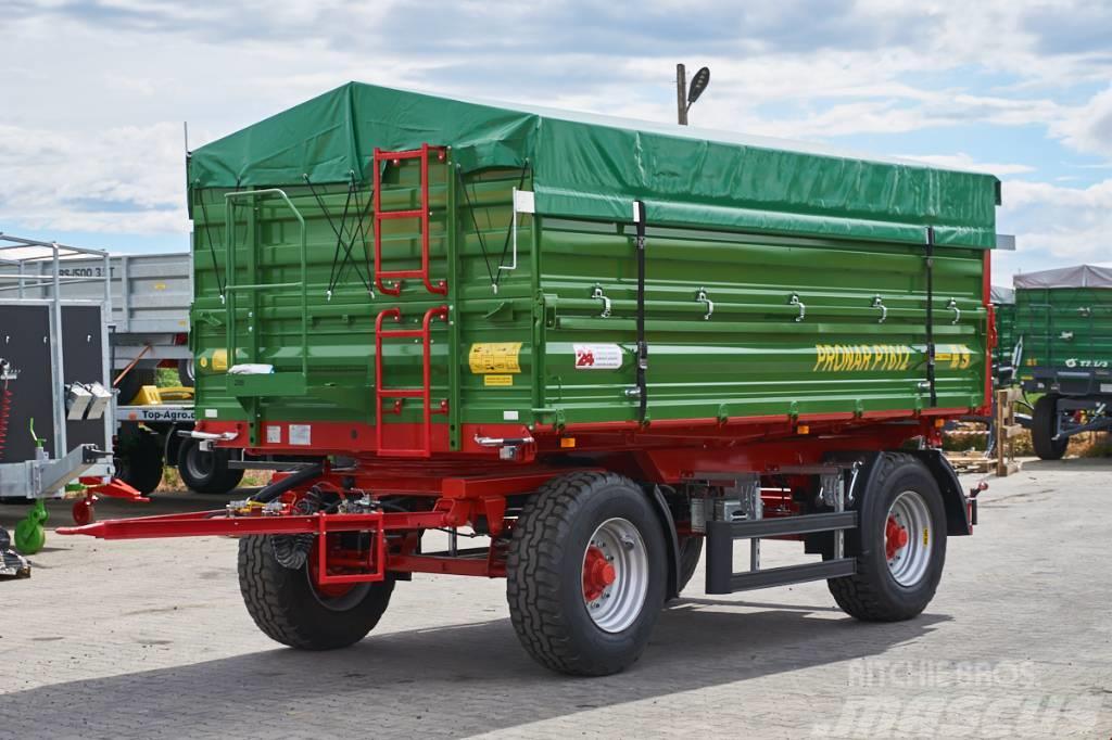 Pronar PT 612 / 12 tones tipping trailer / pallet wide Reboques Agrícolas basculantes