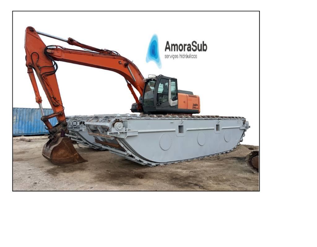  Amphibious Excavateur Hitachi 250 Long Reach 250 Escavadoras anfíbias
