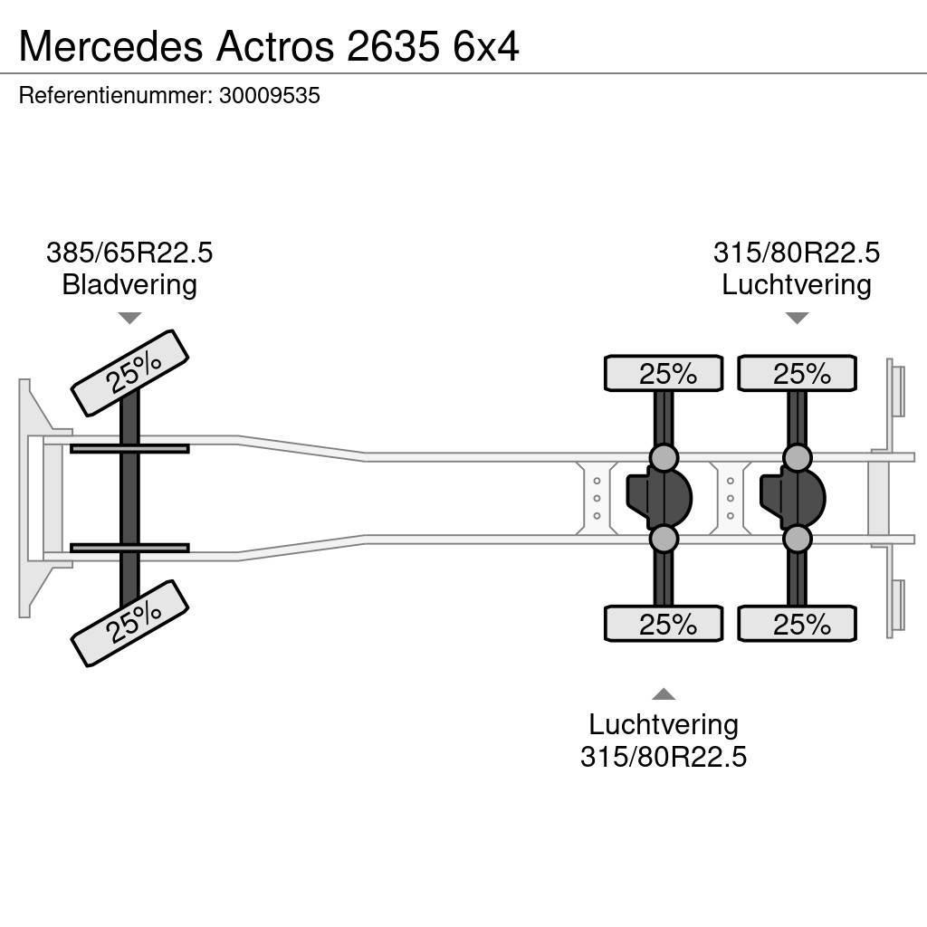 Mercedes-Benz Actros 2635 6x4 Camiões de chassis e cabine