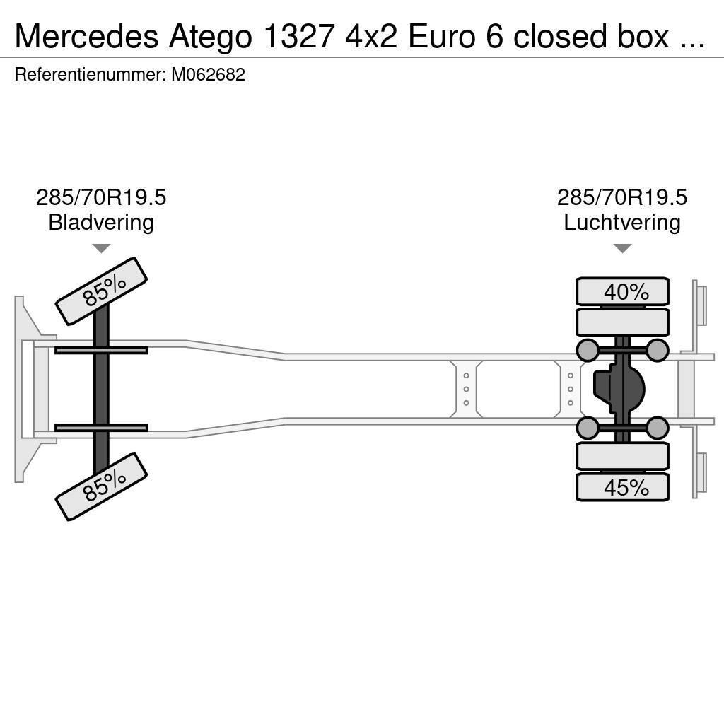 Mercedes-Benz Atego 1327 4x2 Euro 6 closed box + taillift Camiões de caixa fechada