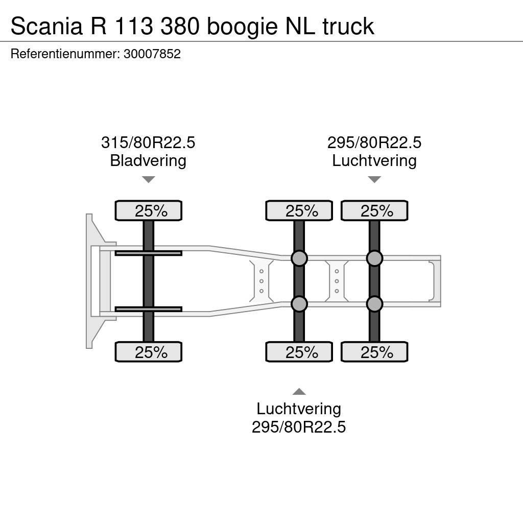 Scania R 113 380 boogie NL truck Tractores (camiões)