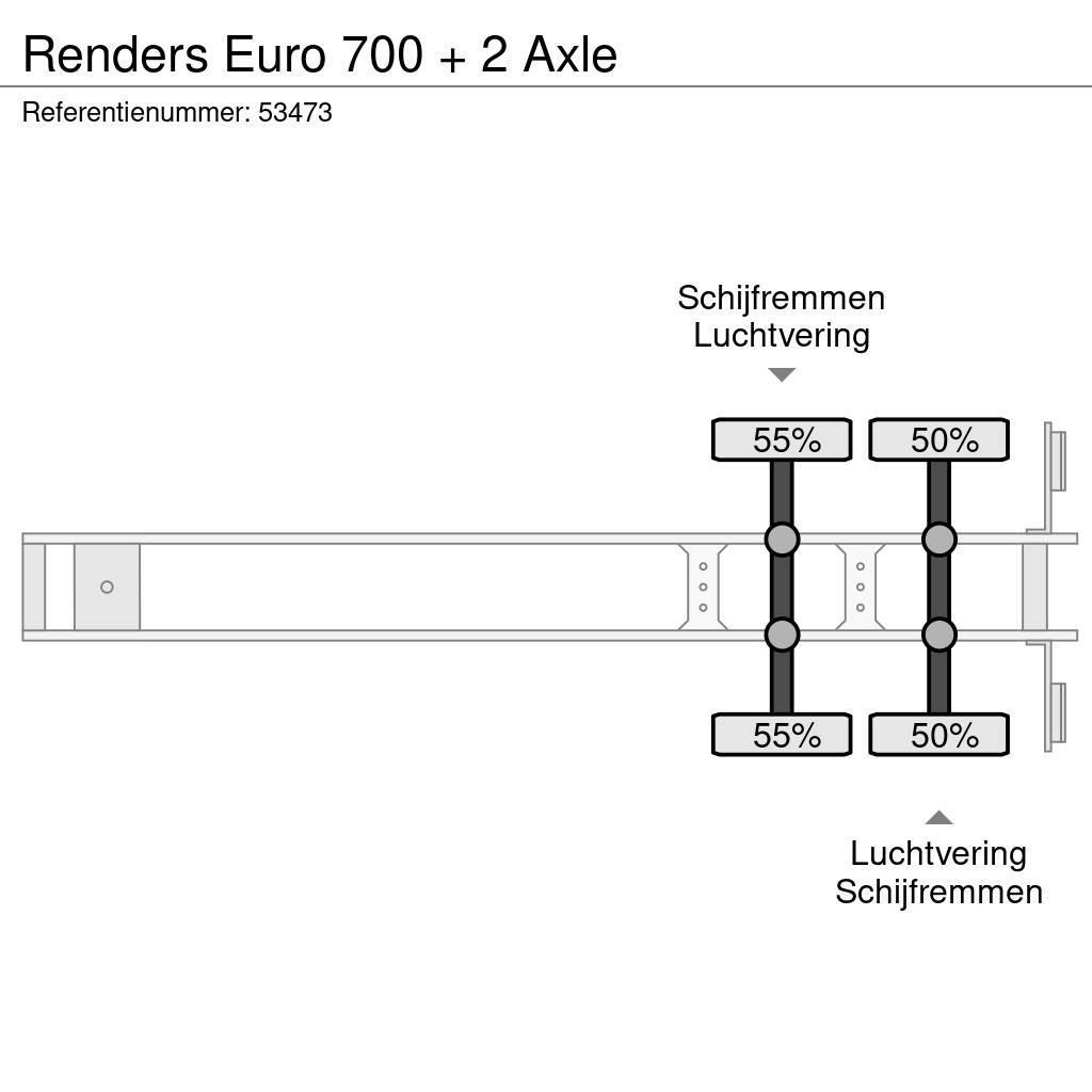 Renders Euro 700 + 2 Axle Semi Reboques Porta Contentores