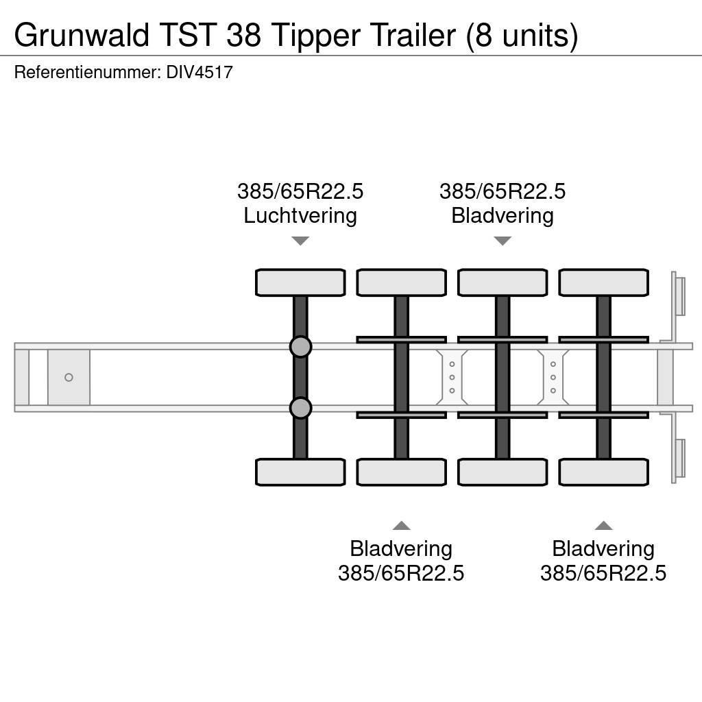 Grunwald TST 38 Tipper Trailer (8 units) Semi Reboques Basculantes