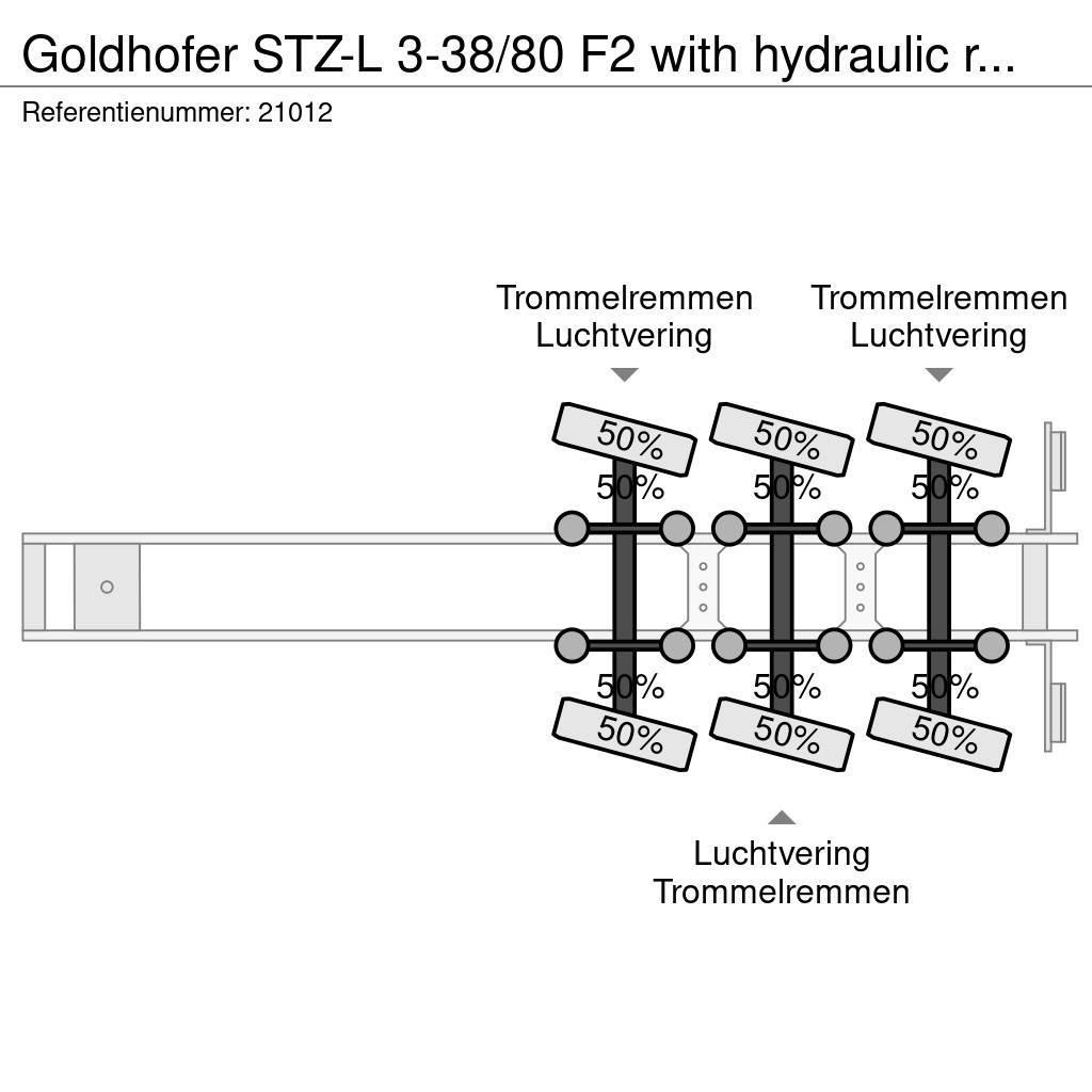Goldhofer STZ-L 3-38/80 F2 with hydraulic ramps Semi Reboques Carga Baixa