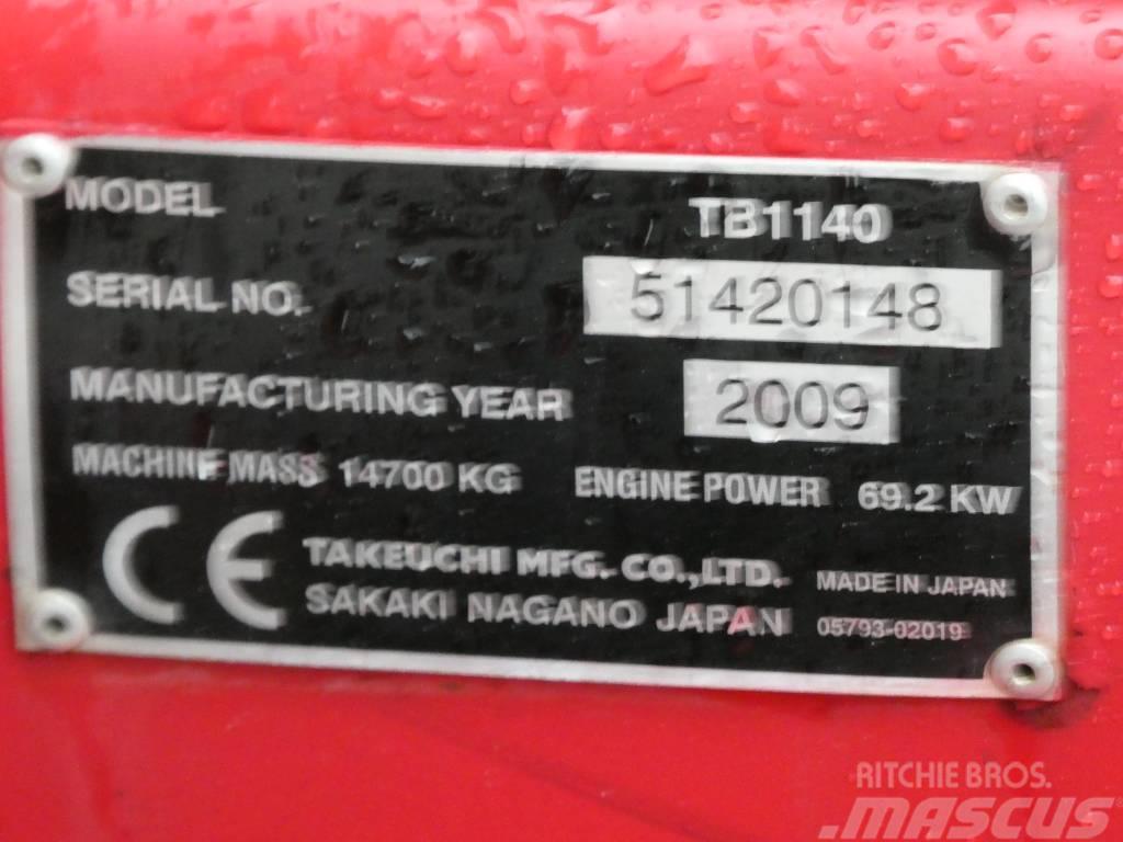 Takeuchi TB1140 + Palfinger PK 7501 + ENGCON Escavadoras de rastos