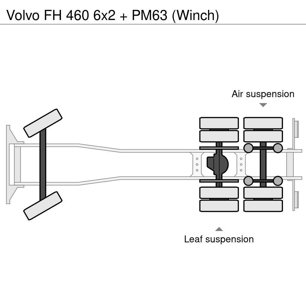 Volvo FH 460 6x2 + PM63 (Winch) Gruas Todo terreno