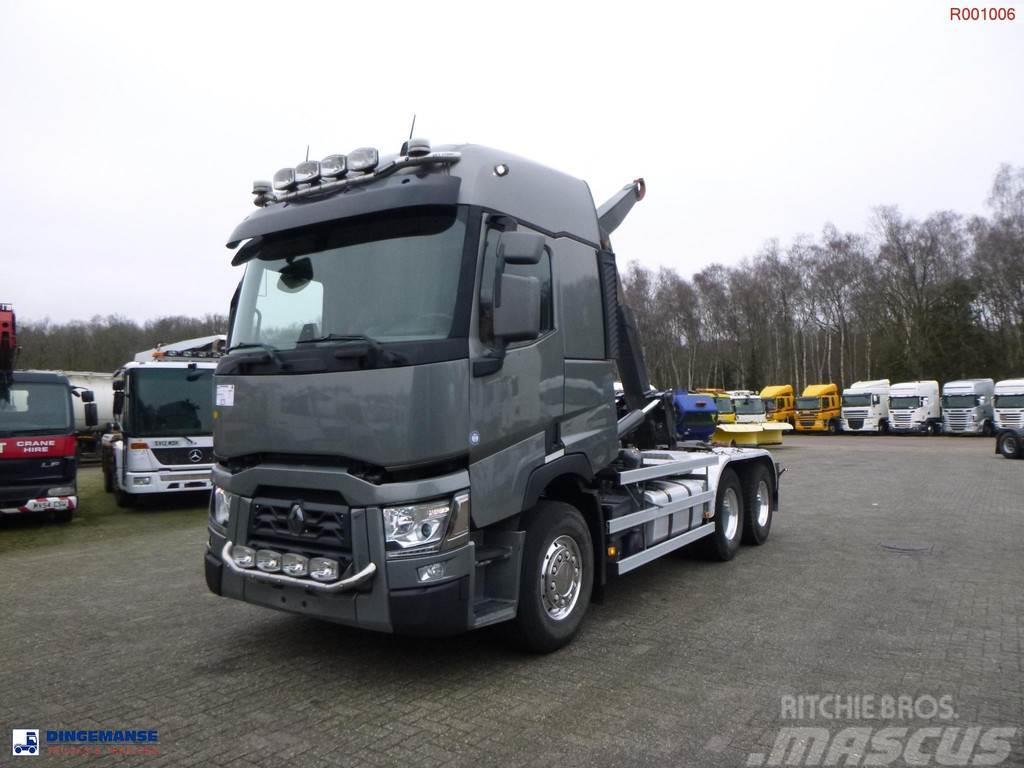 Renault T 480 6x2 Euro 6 container hook Camiões Ampliroll