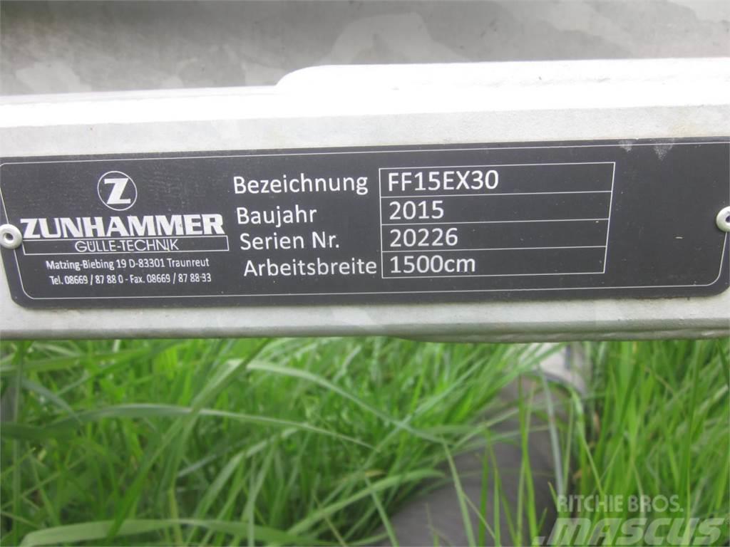 Zunhammer FF15EX30 Schleppschuh Verteiler Gestänge, 15 m, VO Espalhadores de estrume