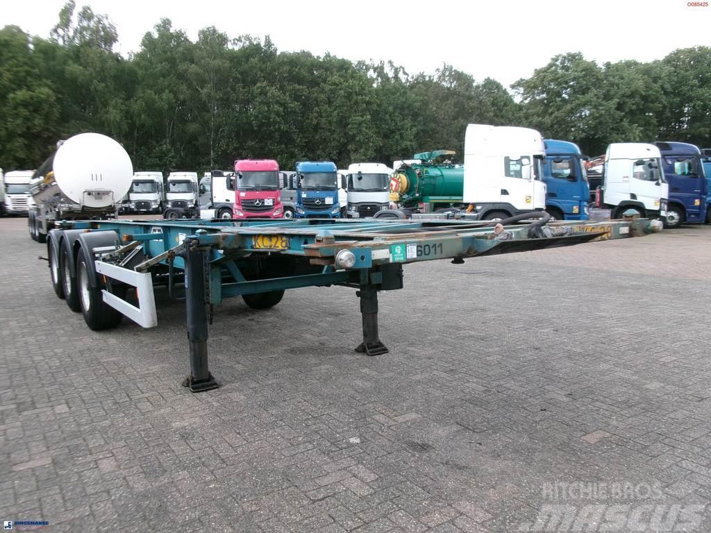 Van Hool 3-axle container chassis 20,30 ft. Semi Reboques Porta Contentores