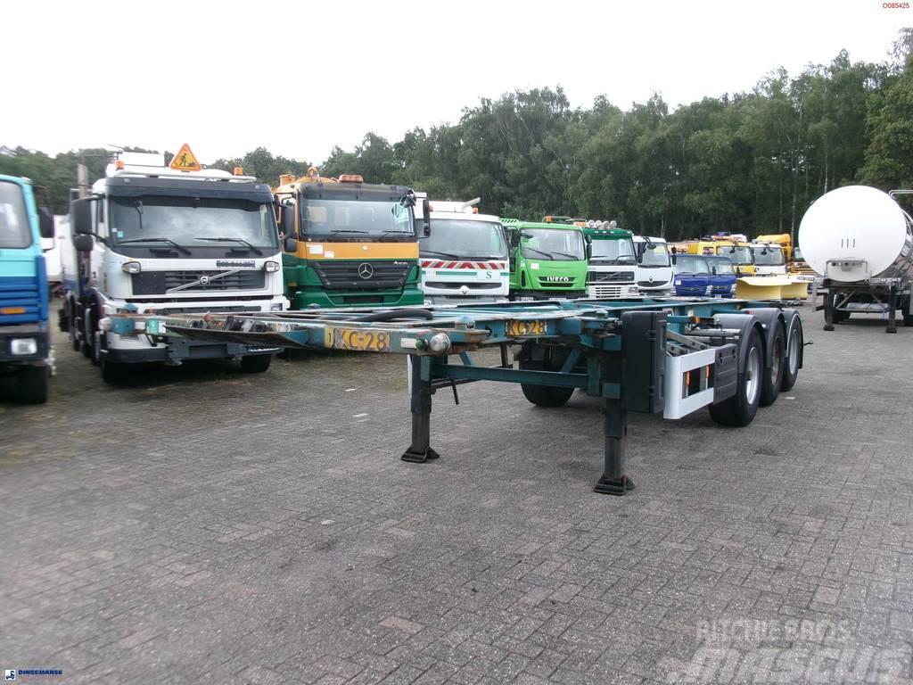 Van Hool 3-axle container chassis 20,30 ft. Semi Reboques Porta Contentores