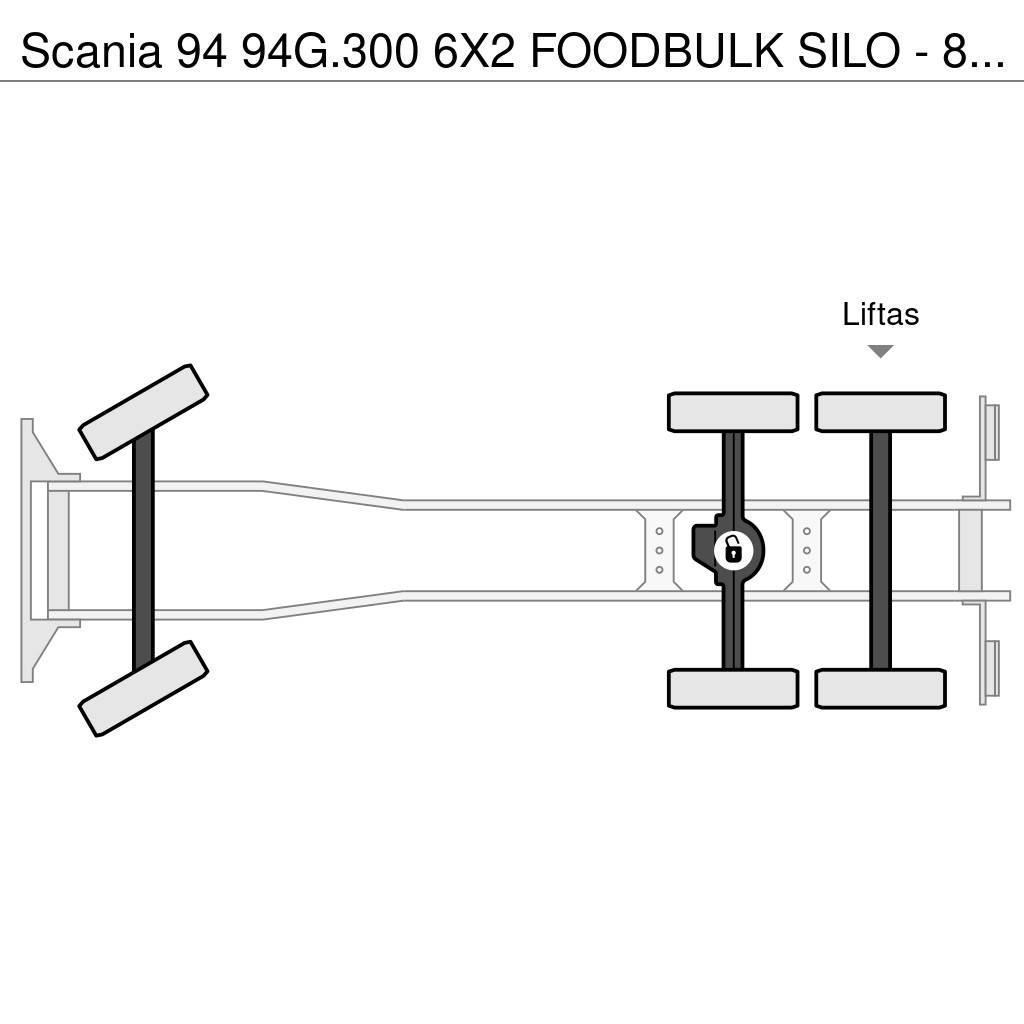 Scania 94 94G.300 6X2 FOODBULK SILO - 8 COMP. Camiões-cisterna
