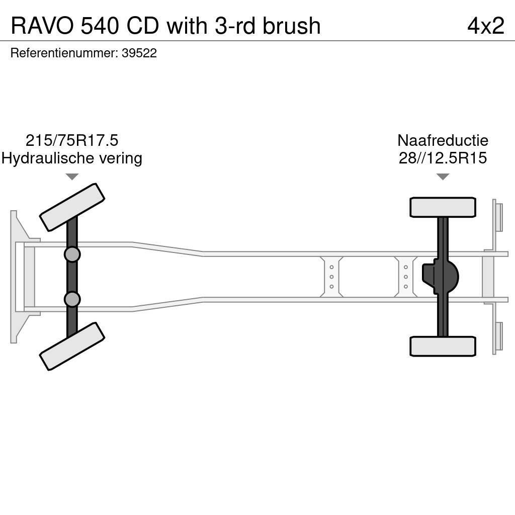 Ravo 540 CD with 3-rd brush Camiões varredores