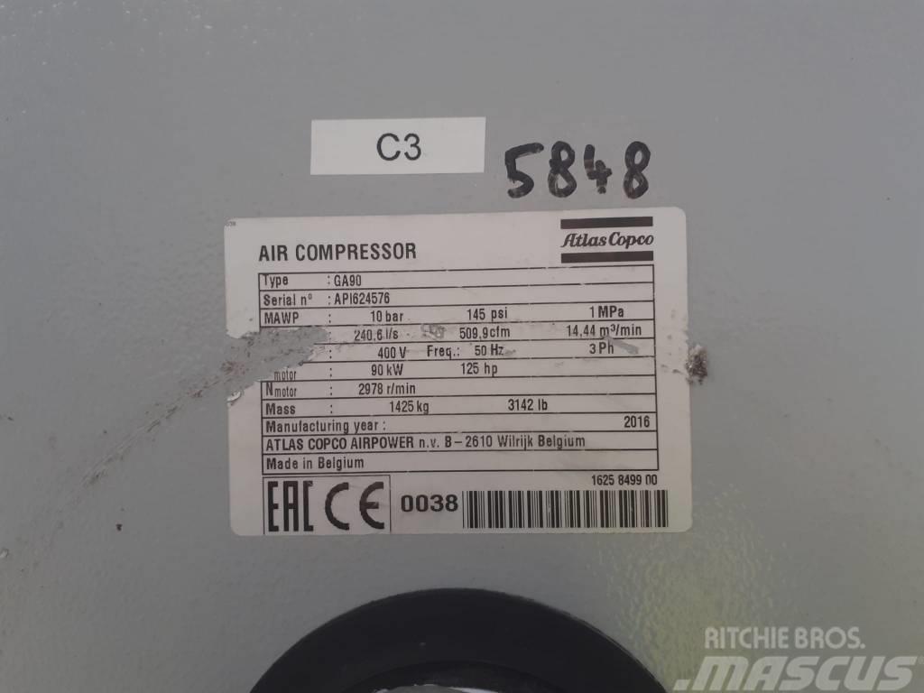 Atlas Copco Compresseur à vis (GA90) Reforçadores de ar