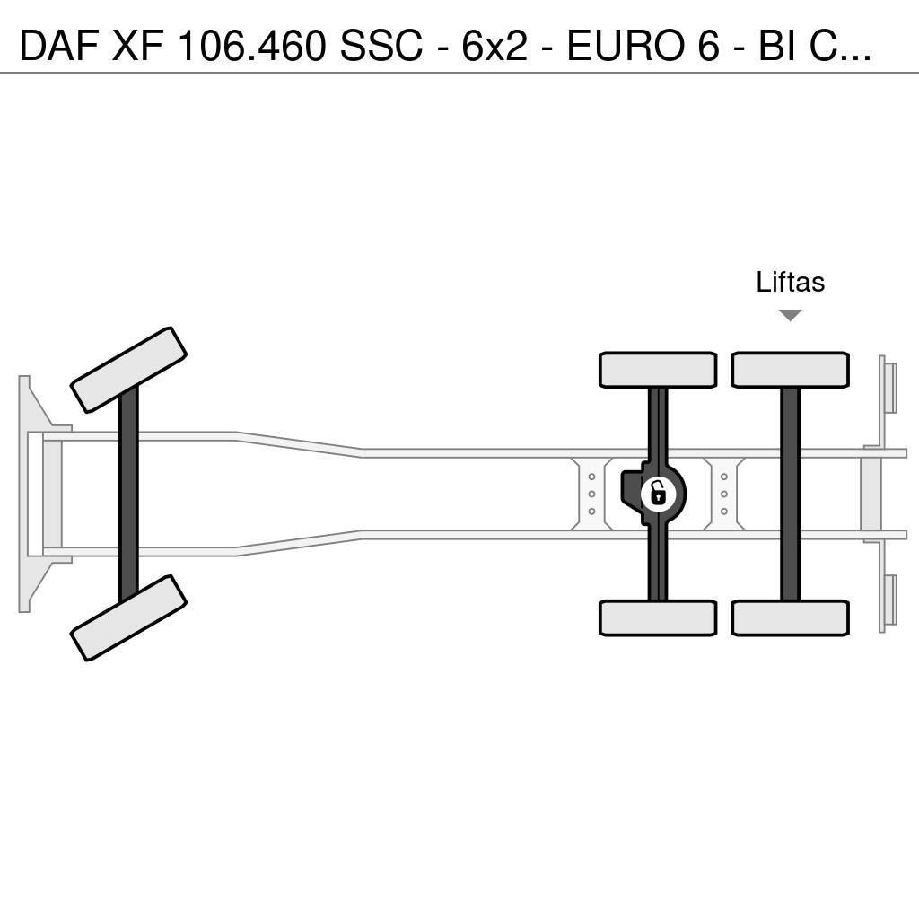 DAF XF 106.460 SSC - 6x2 - EURO 6 - BI COOL- VERY GOOD Camiões estrado/caixa aberta