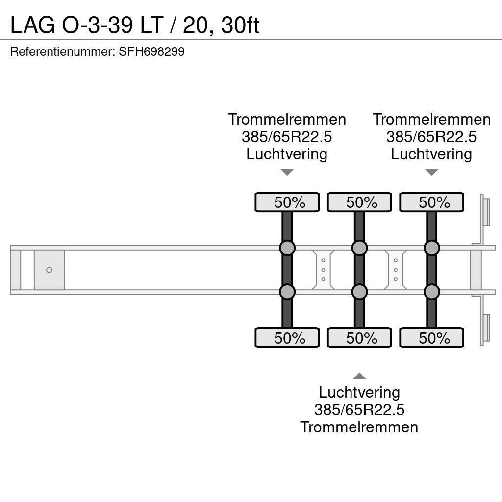 LAG O-3-39 LT / 20, 30ft Semi Reboques Porta Contentores