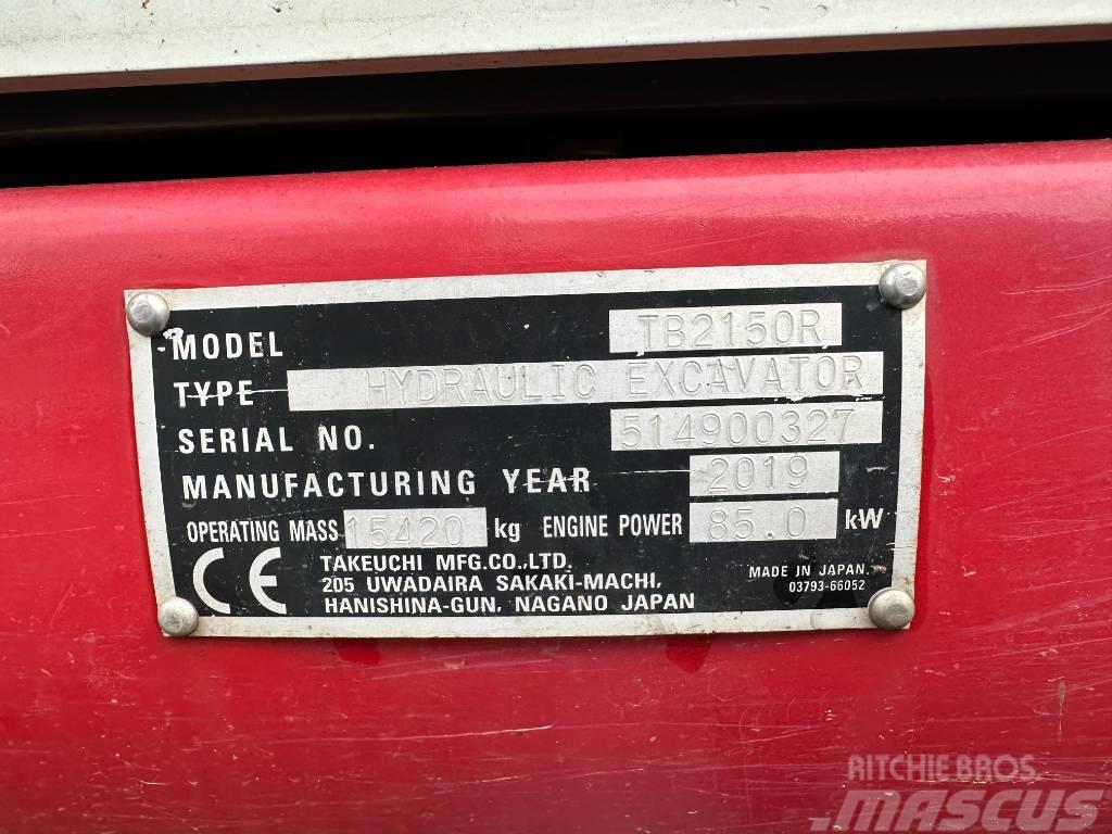 Takeuchi TB2150R Escavadoras de rastos