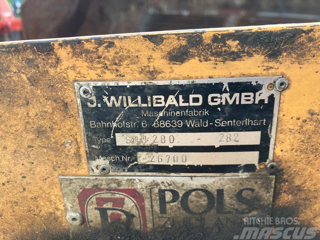 Willibald SHU 280 - 282 Corta-Relvas montadas e arrastadas