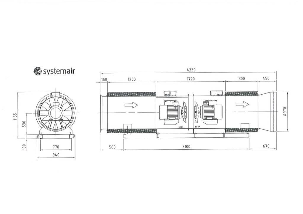  Systemair AXC800-5-18-14 2GC Outro equipamentos subterrâneos