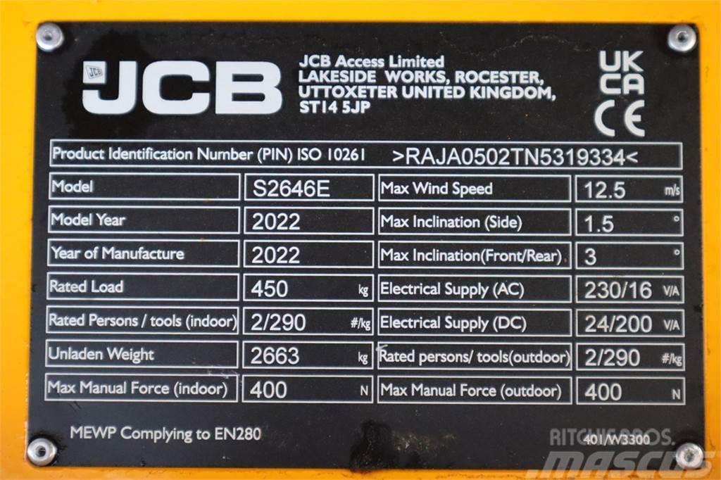 JCB S2646E Valid inspection, *Guarantee! New And Avail Elevadores de tesoura
