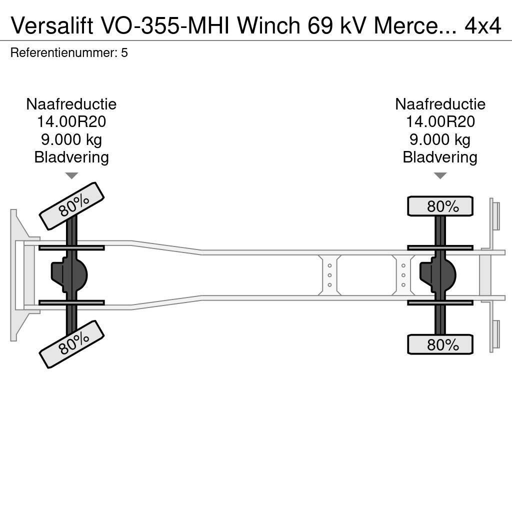 VERSALIFT VO-355-MHI Winch 69 kV Mercedes Benz Axor 1824 4x4 Plataformas aéreas montadas em camião