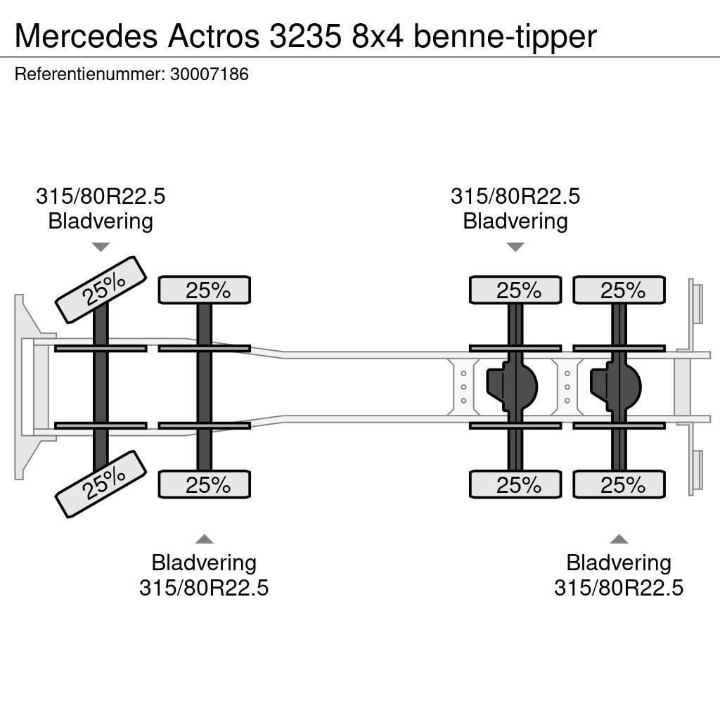 Mercedes-Benz Actros 3235 8x4 benne-tipper Camiões basculantes
