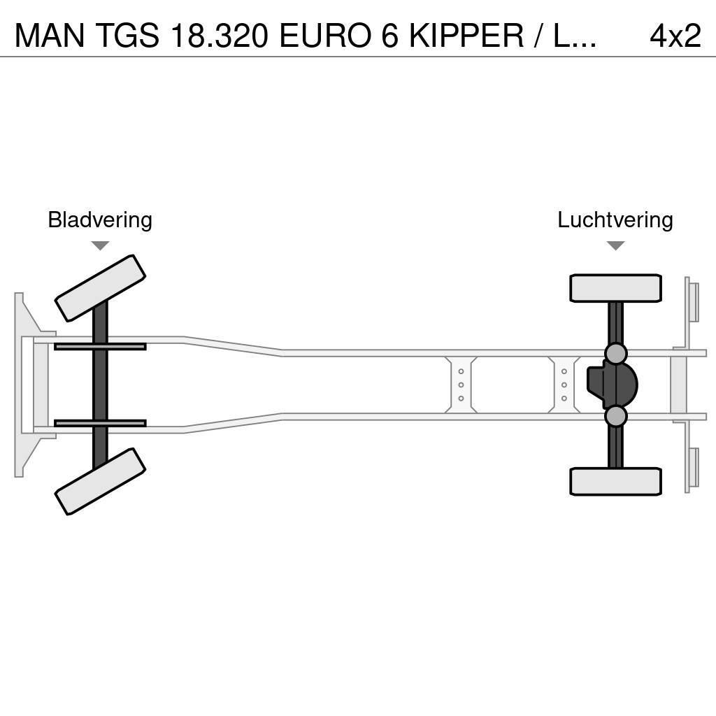 MAN TGS 18.320 EURO 6 KIPPER / LOW KM / 2 ZIJDIGE KIPP Camiões basculantes