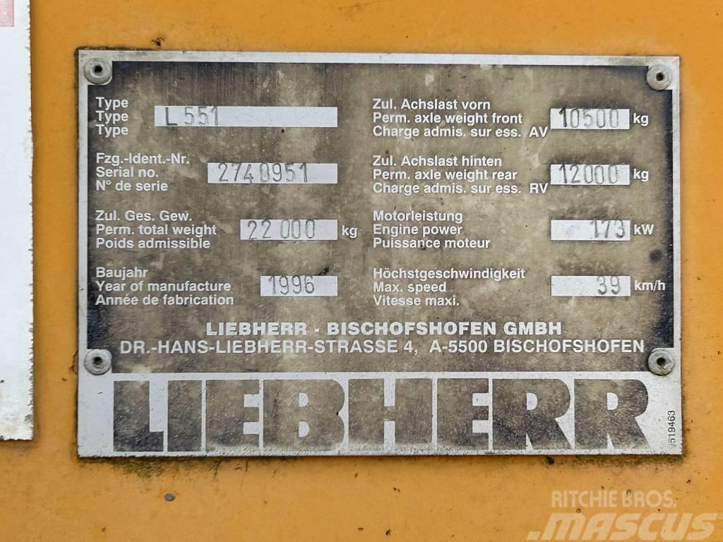 Liebherr L 551 Pás carregadoras de rodas