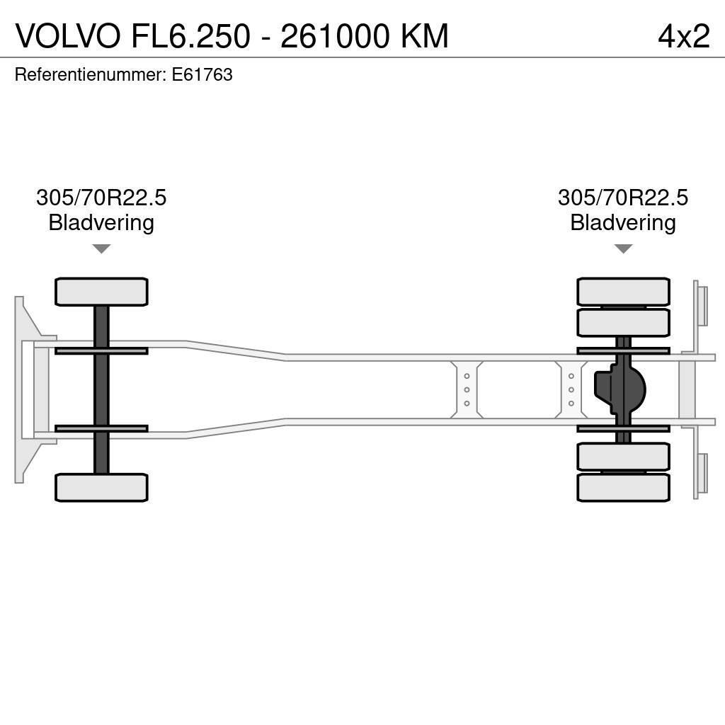 Volvo FL6.250 - 261000 KM Camiões caixa cortinas laterais