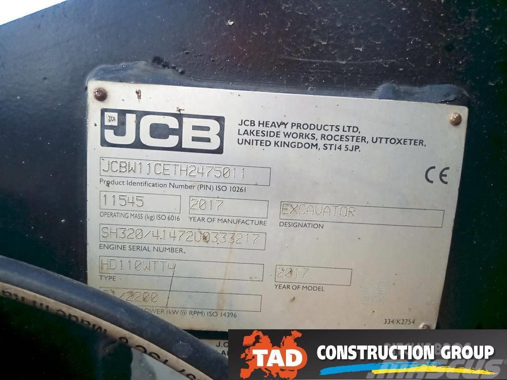 JCB 110 W Hydradig Mini Escavadoras <7t