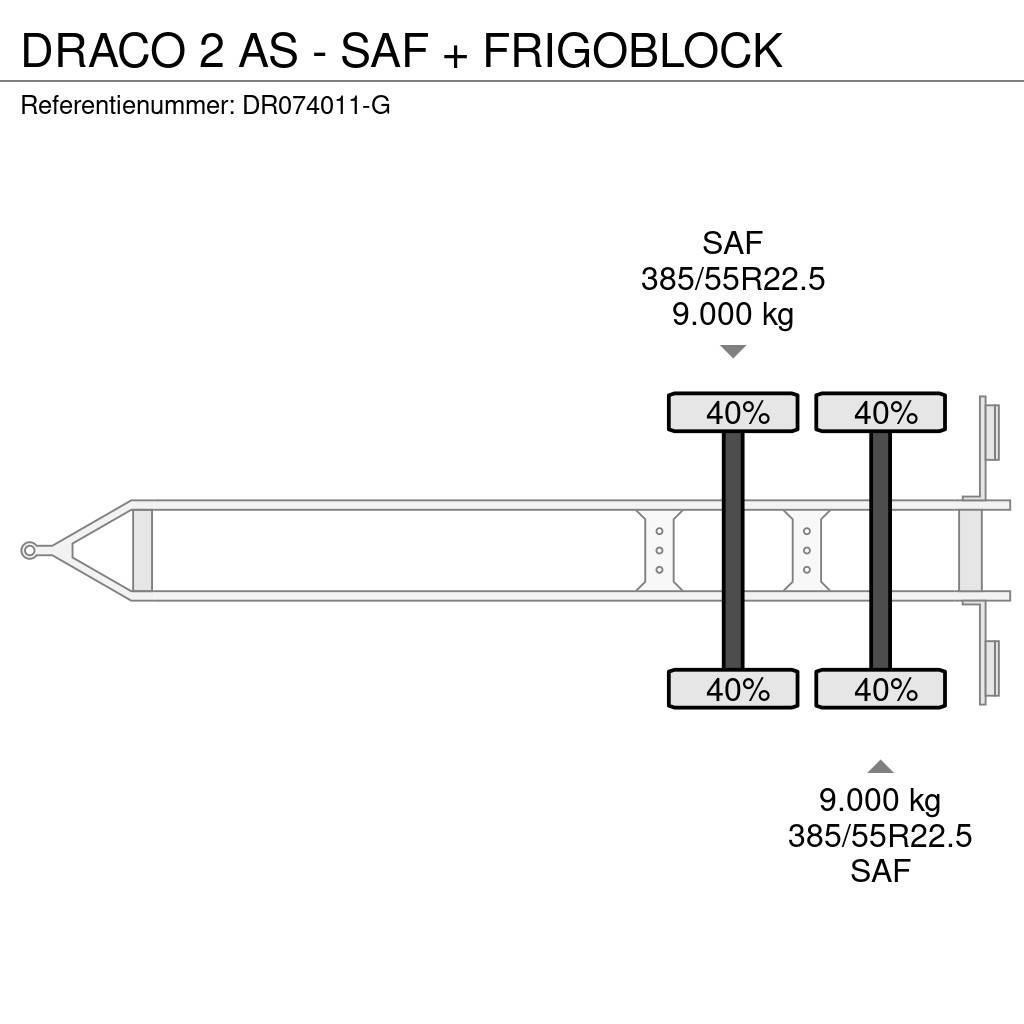 Draco 2 AS - SAF + FRIGOBLOCK Reboques caixa de temperatura controlada