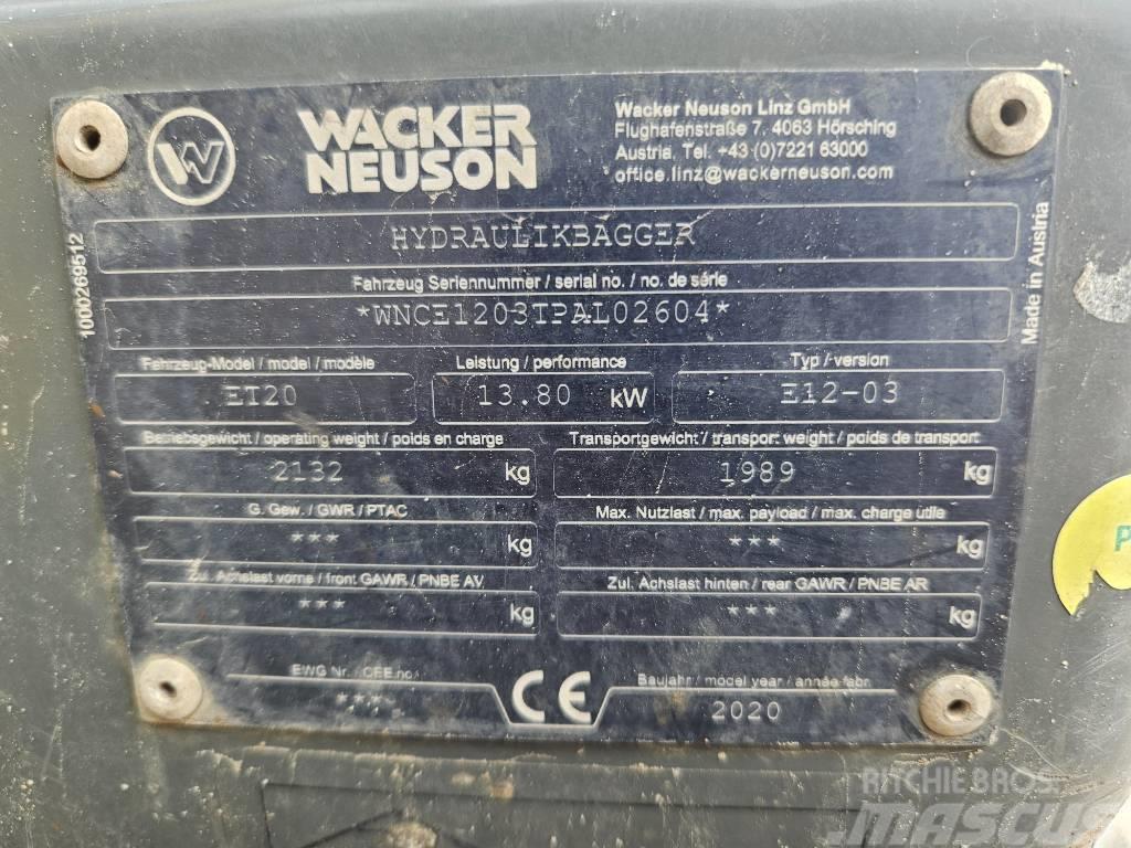 Wacker Neuson ET 20 Mini Escavadoras <7t