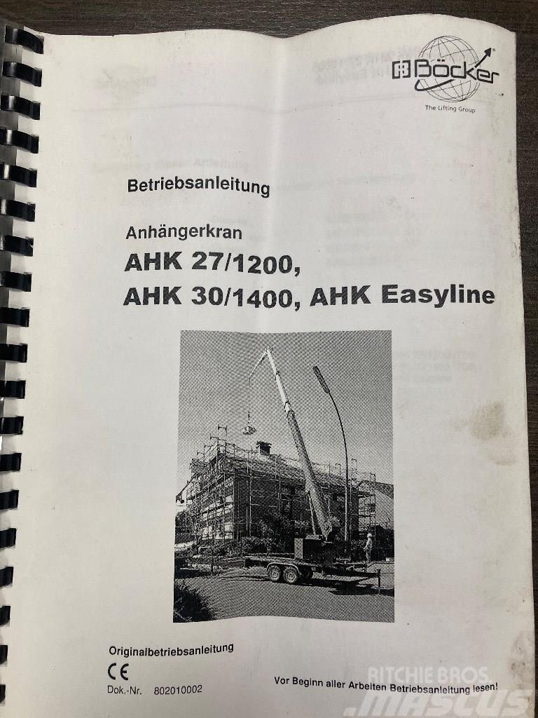 Bocker AHK 27/1200 Easyline Gruas Todo terreno