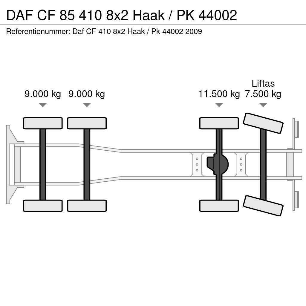 DAF CF 85 410 8x2 Haak / PK 44002 Camiões Ampliroll