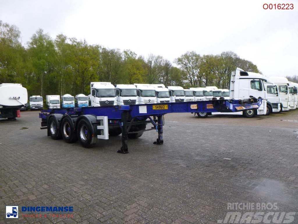 Dennison 3-axle container trailer 20-30-40-45 ft Semi Reboques Porta Contentores