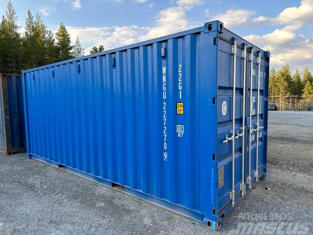  Sjöfartscontainer Container 20fot 20fots nya blå m Contentores marítimos