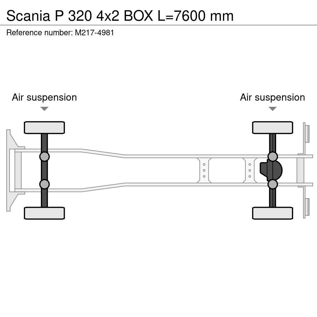 Scania P 320 4x2 BOX L=7600 mm Camiões de caixa fechada