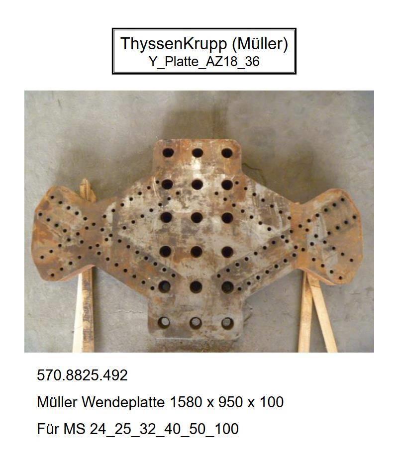 Müller Y-Platte AZ 18/36 Bate-estacas vibratório