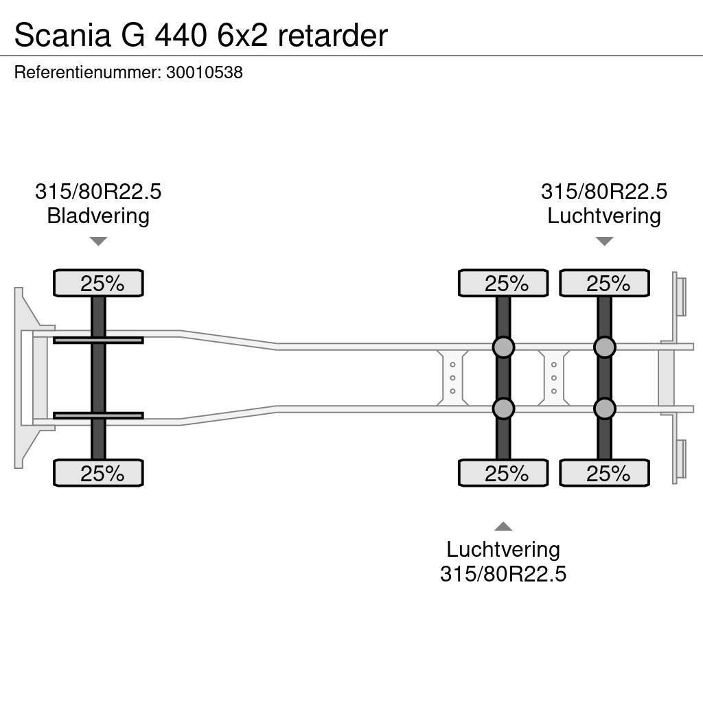 Scania G 440 6x2 retarder Camiões de chassis e cabine
