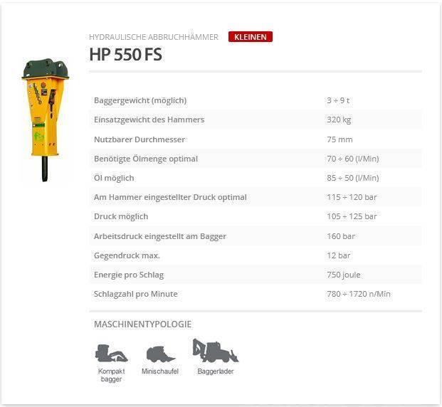 Indeco HP 550 FS Martelos Hidráulicos
