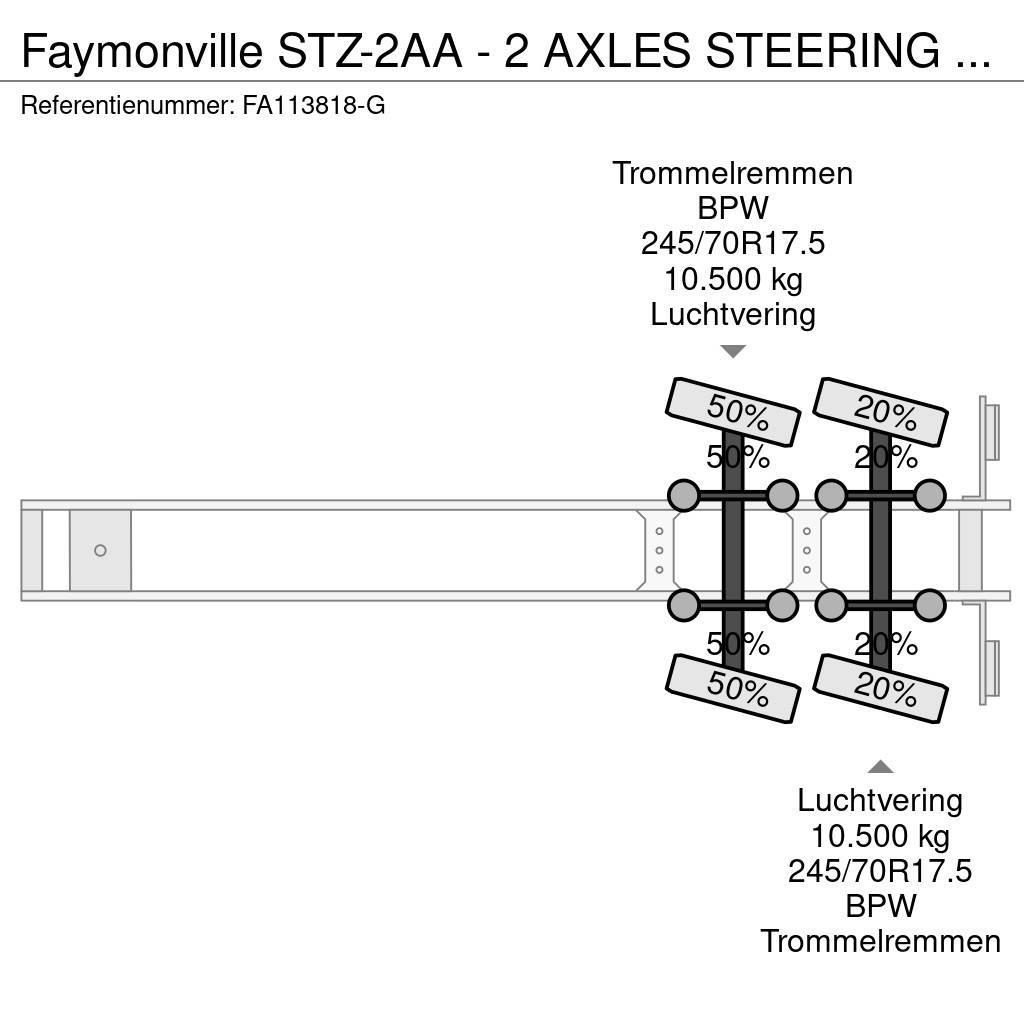 Faymonville STZ-2AA - 2 AXLES STEERING - BED: 7,40 + 3,55 METE Semi Reboques Carga Baixa