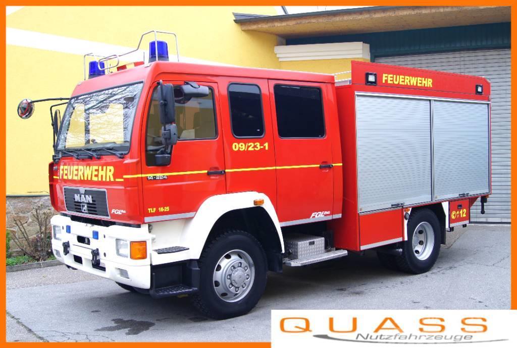 MAN 14.224 L80 4x4 /TÜV/METZ TLF 16/25 Feuerwehr Carros de bombeiros