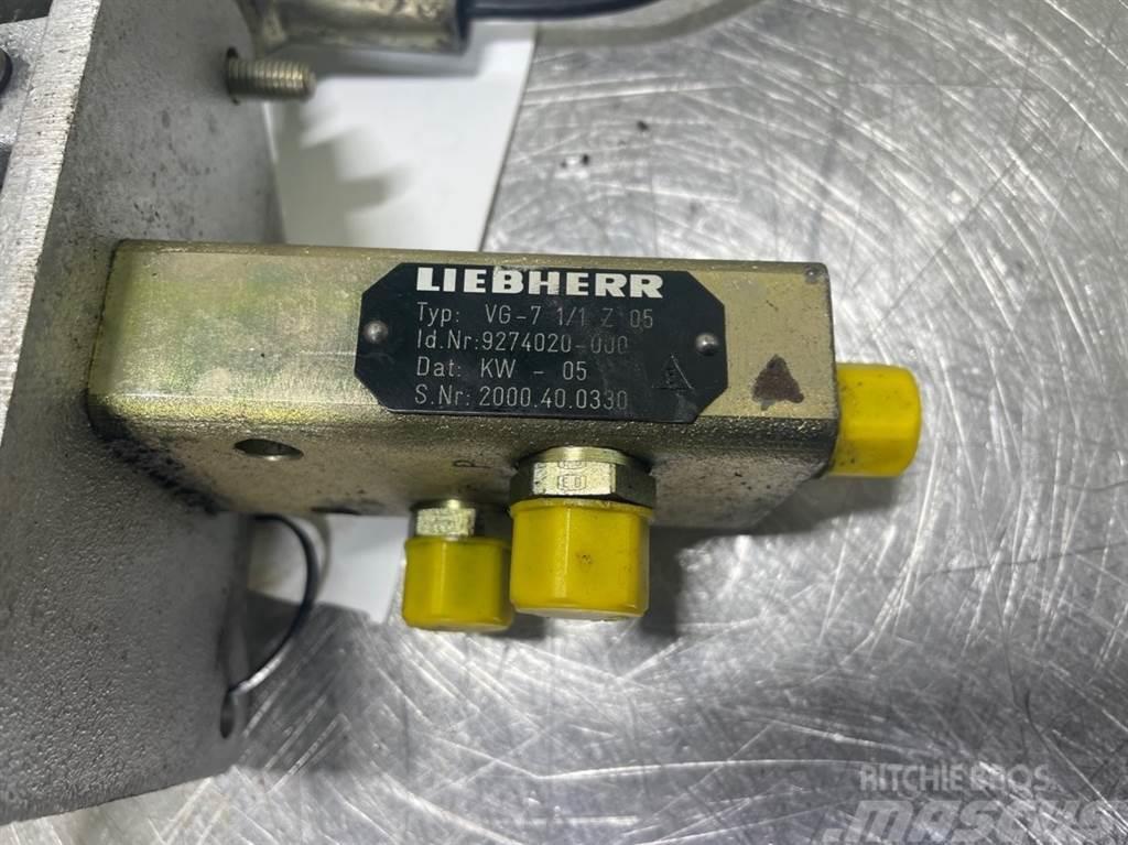 Liebherr A316-9274020/9198863-Servo valve/Pedal Hidráulica