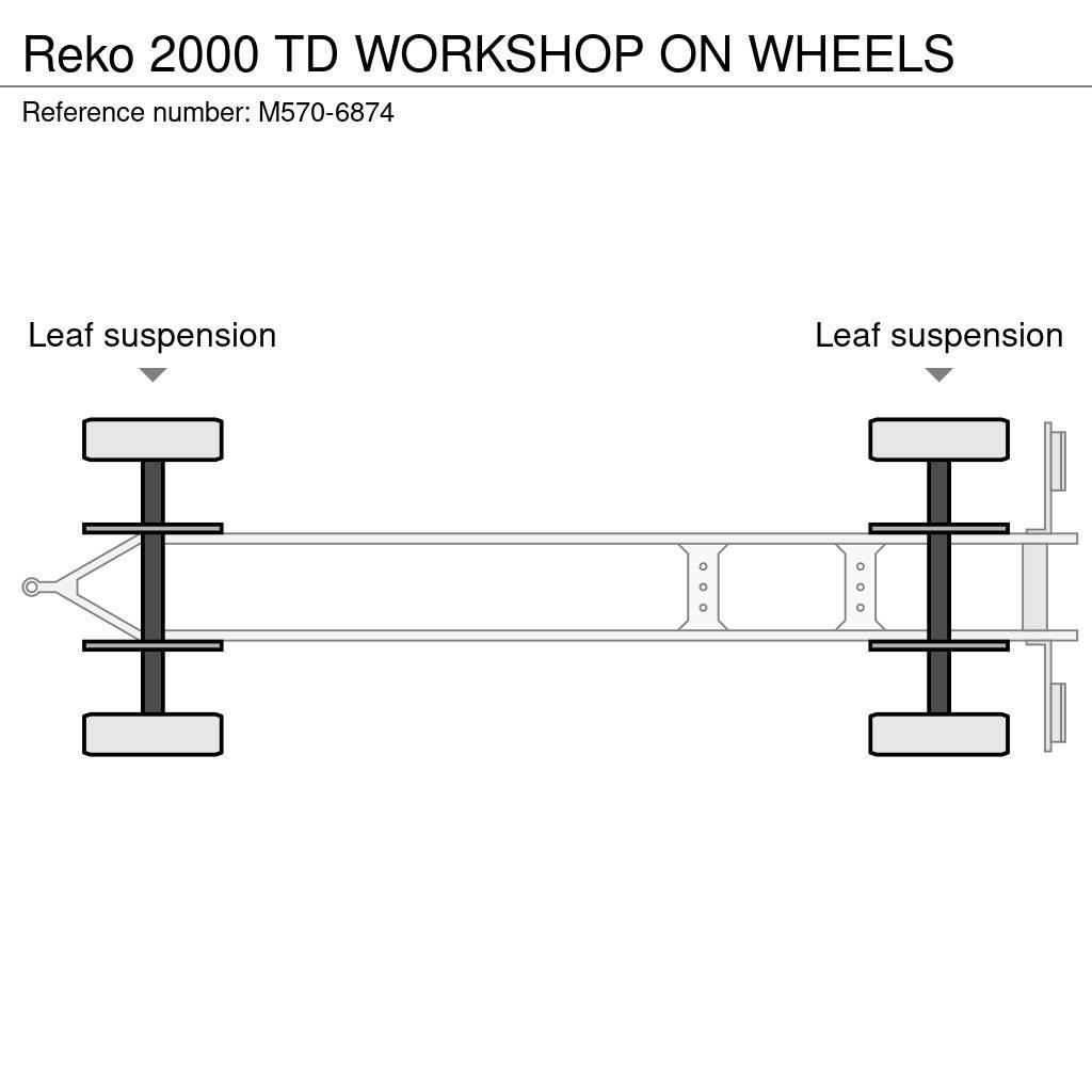 Reko 2000 TD WORKSHOP ON WHEELS Reboques de caixa fechada