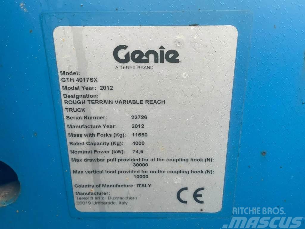 Genie GTH 4017 SX | HYDRAULIC FORKS | 4 TON | 17 METER Manipuladores telescópicos