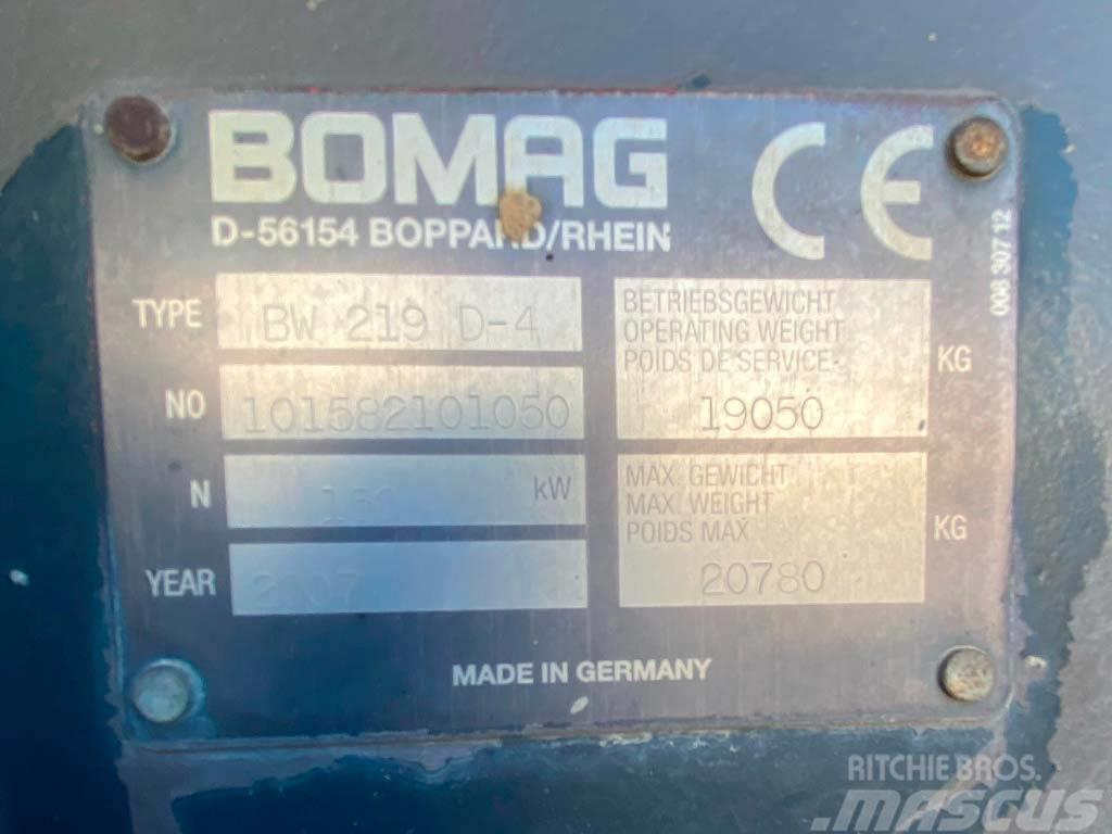 Bomag BW 219 D-4 Cilindros Compactadores monocilíndricos