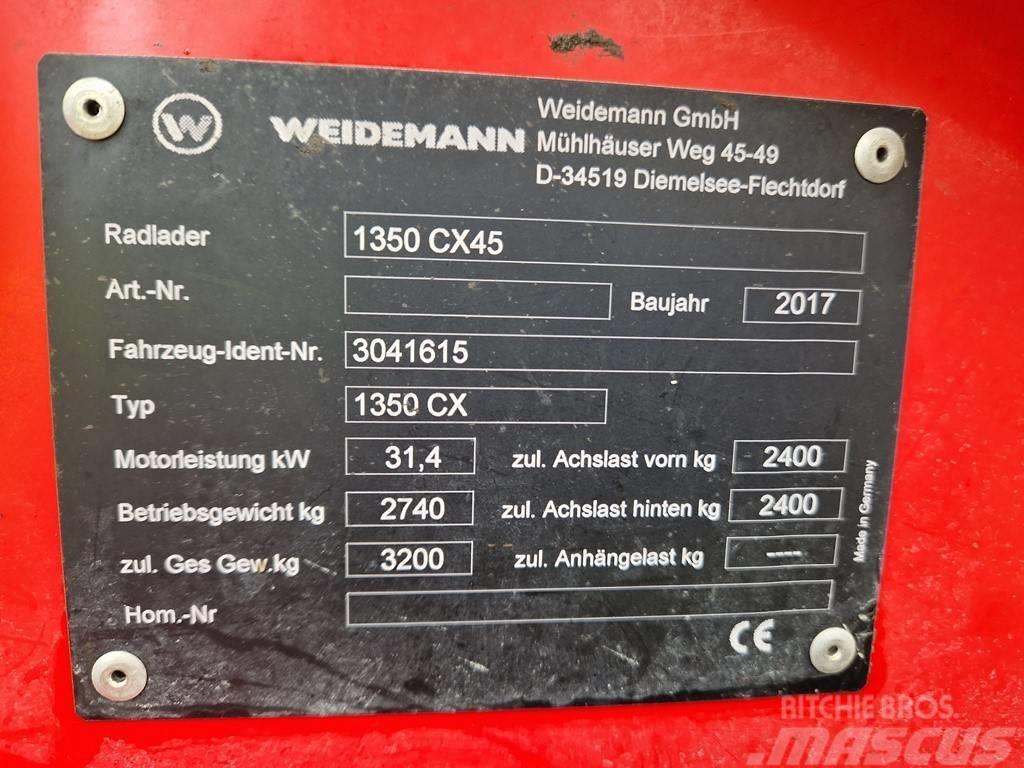 Weidemann 1350 CX45 Hoflader Radlader Hofschlepper Carregadoras frontais e escavadoras