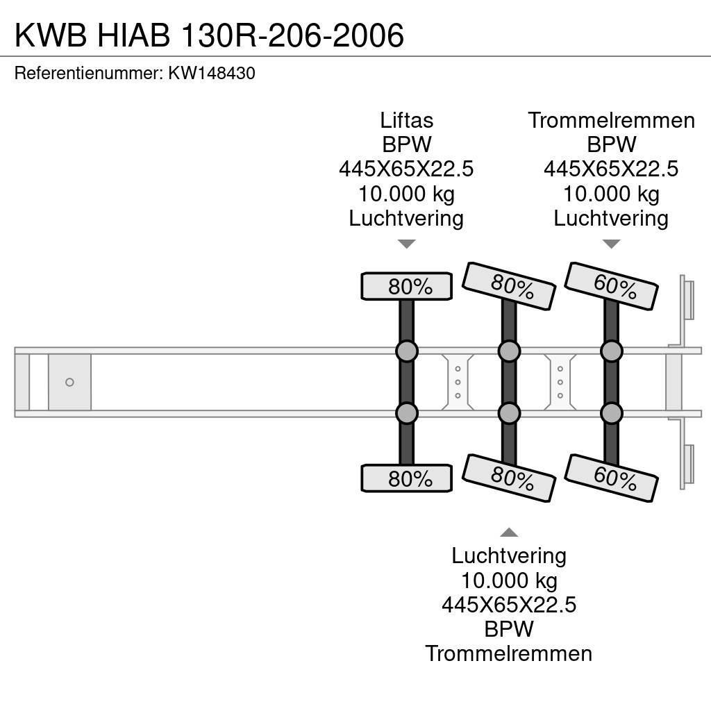  Kwb HIAB 130R-206-2006 Semi Reboques estrado/caixa aberta