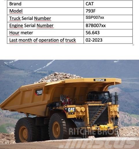 CAT 793 Haul Trucks (Cat Haul Rock Trucks) 793 Dumpers de obras