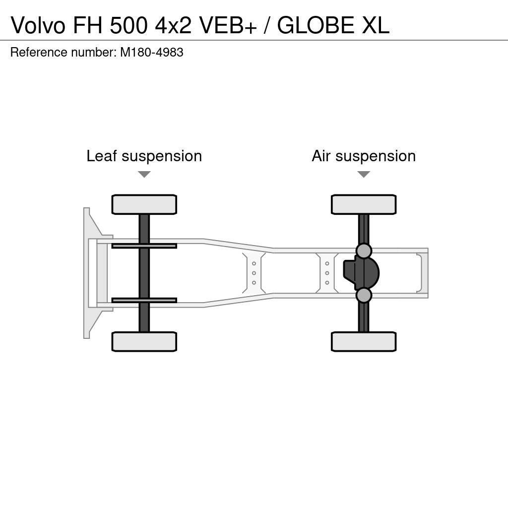 Volvo FH 500 4x2 VEB+ / GLOBE XL Tractores (camiões)