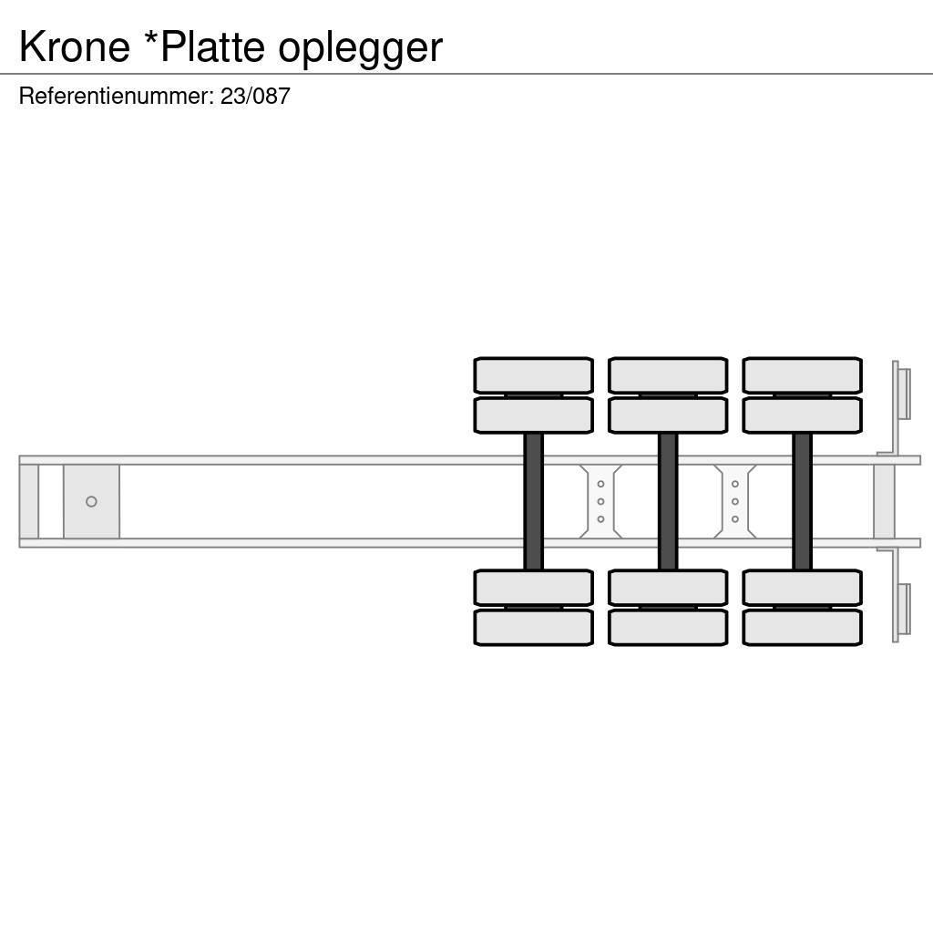 Krone *Platte oplegger Semi Reboques estrado/caixa aberta